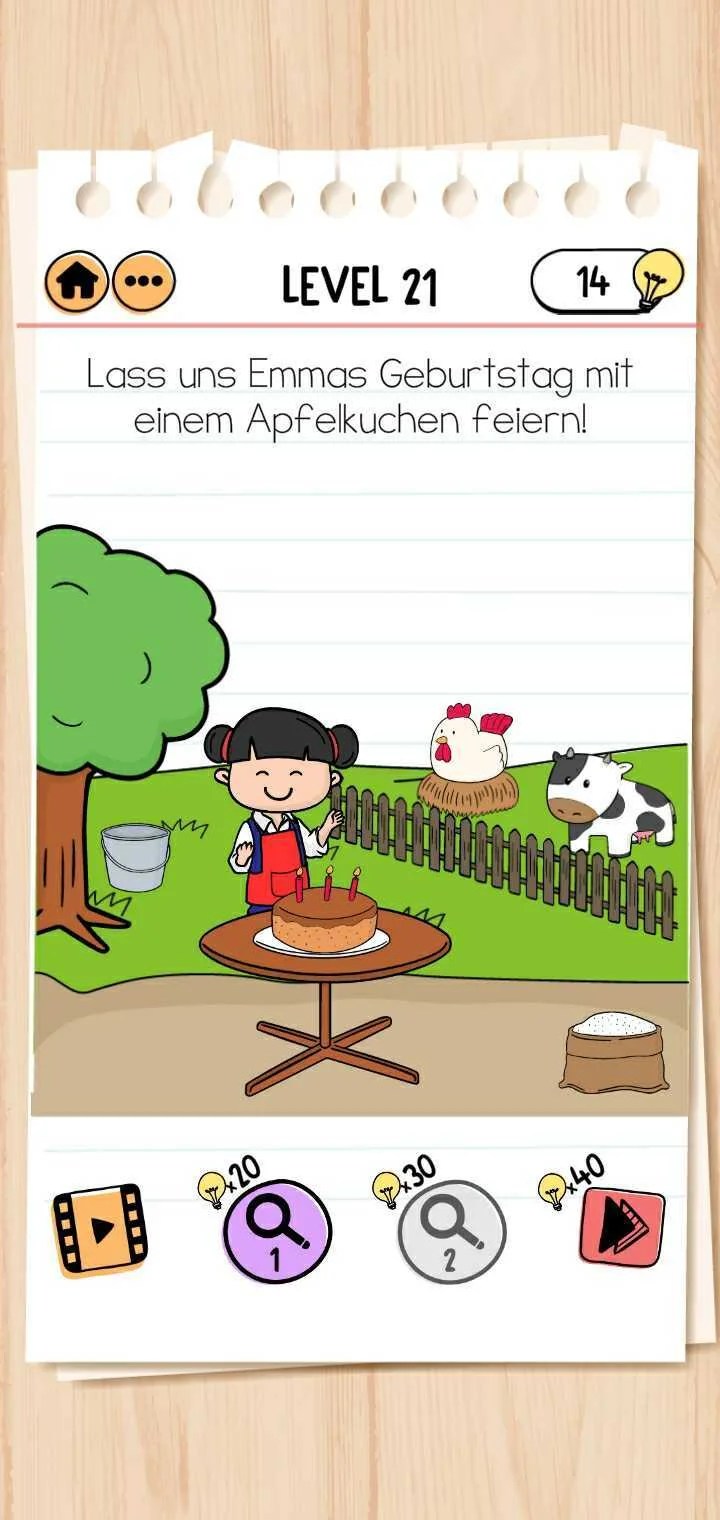 Brain Test 2 Alle Lösungen zu Emmas Bauernhof
