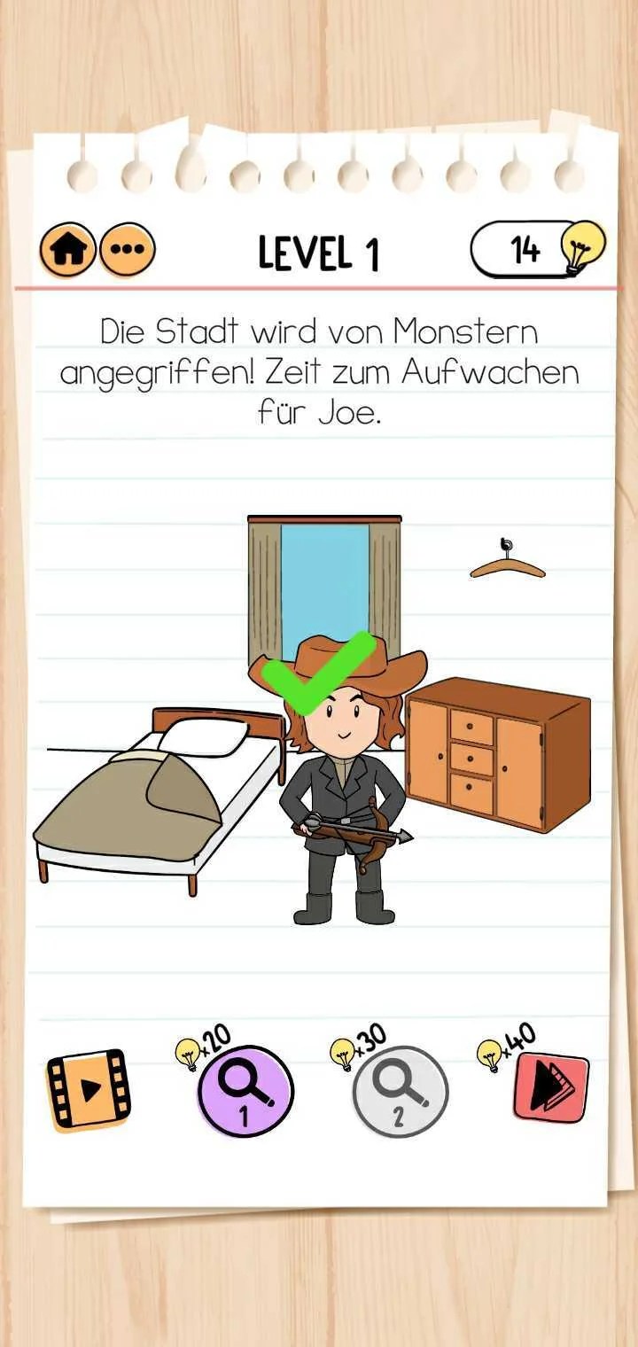 Brain Test 2 Alle Lösungen zu Monsterjäger Joe