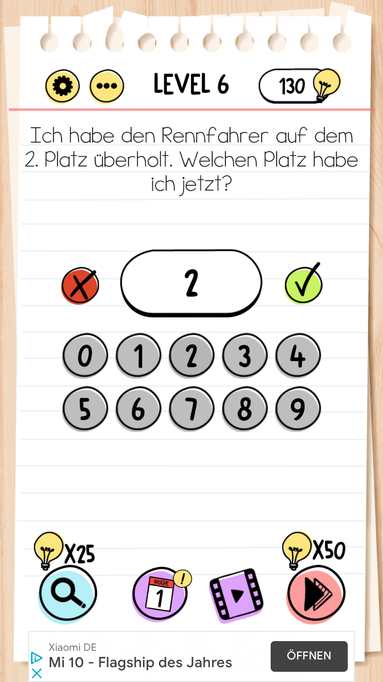 Brain Test Lösungen für alle Level