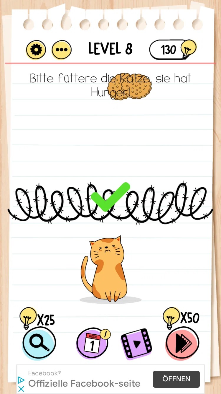 Brain Test Lösungen für alle Level