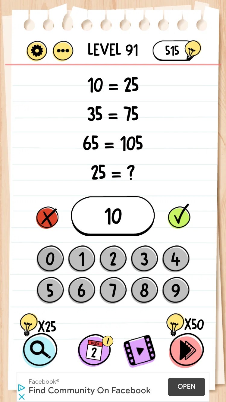 Brain Test: Level 91 bis Level 100 - Lösungen