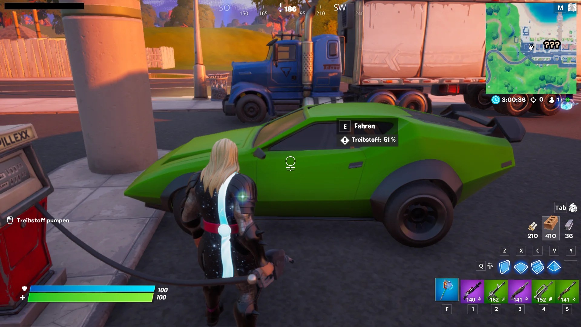 Fortnite Fahre von Sweaty Sands nach Misty Meadows Guide