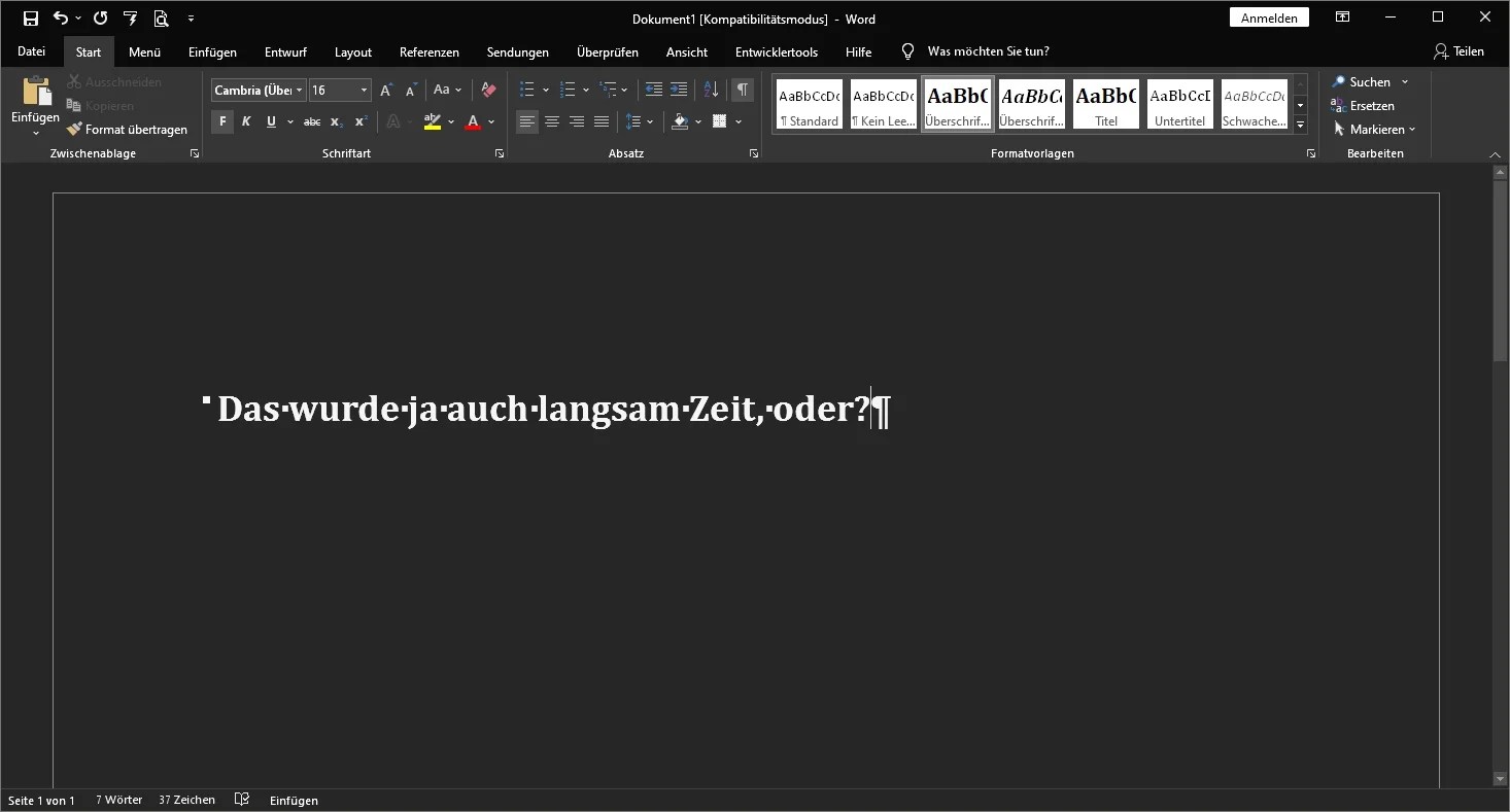 Microsoft Word Echten DarkMode einschalten jetzt geht’s!