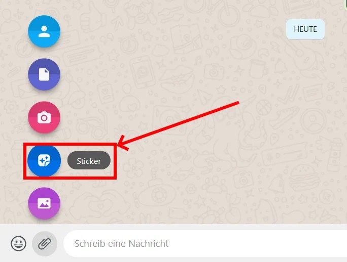 Wie kann man in WhatsApp  Sticker erstellen?