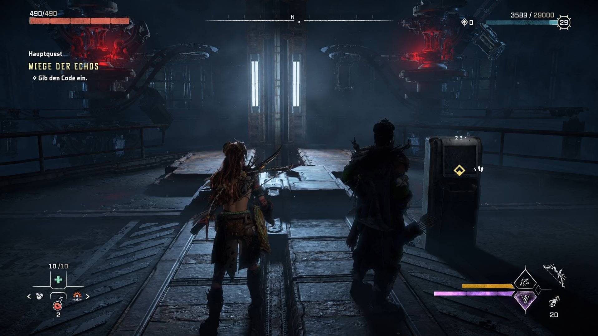 Horizon Forbidden West TürCodes für alle Terminals