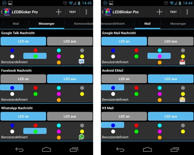 LEDBlinker BenachrichtigungsLED steuern oder durch SoftwareLED ersetzen