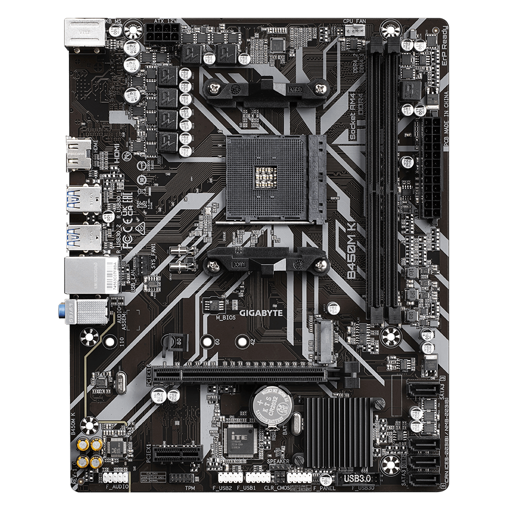 GIGABYTE B450M K Motherboard｜GIGABYTE
