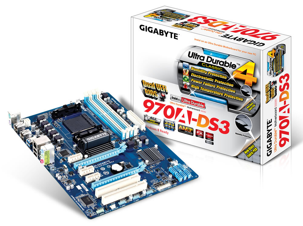 Gigabyte GA970ADS3 Motherboard AMD 970 Socket AM3 DDR3