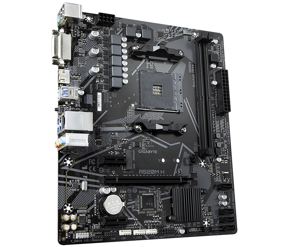 GIGABYTE A520M H Motherboard｜GIGABYTE