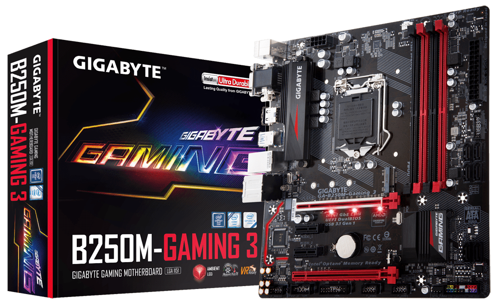 GAB250MGaming 3 (rev. 1.0) Key Features Motherboard GIGABYTE Global