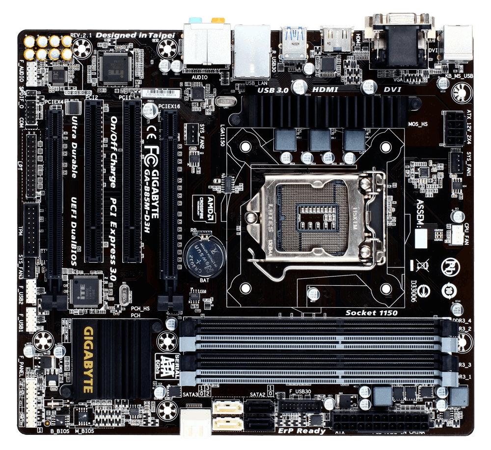 GAB85MD3H (rev. 2.1) Specification Motherboard GIGABYTE Global