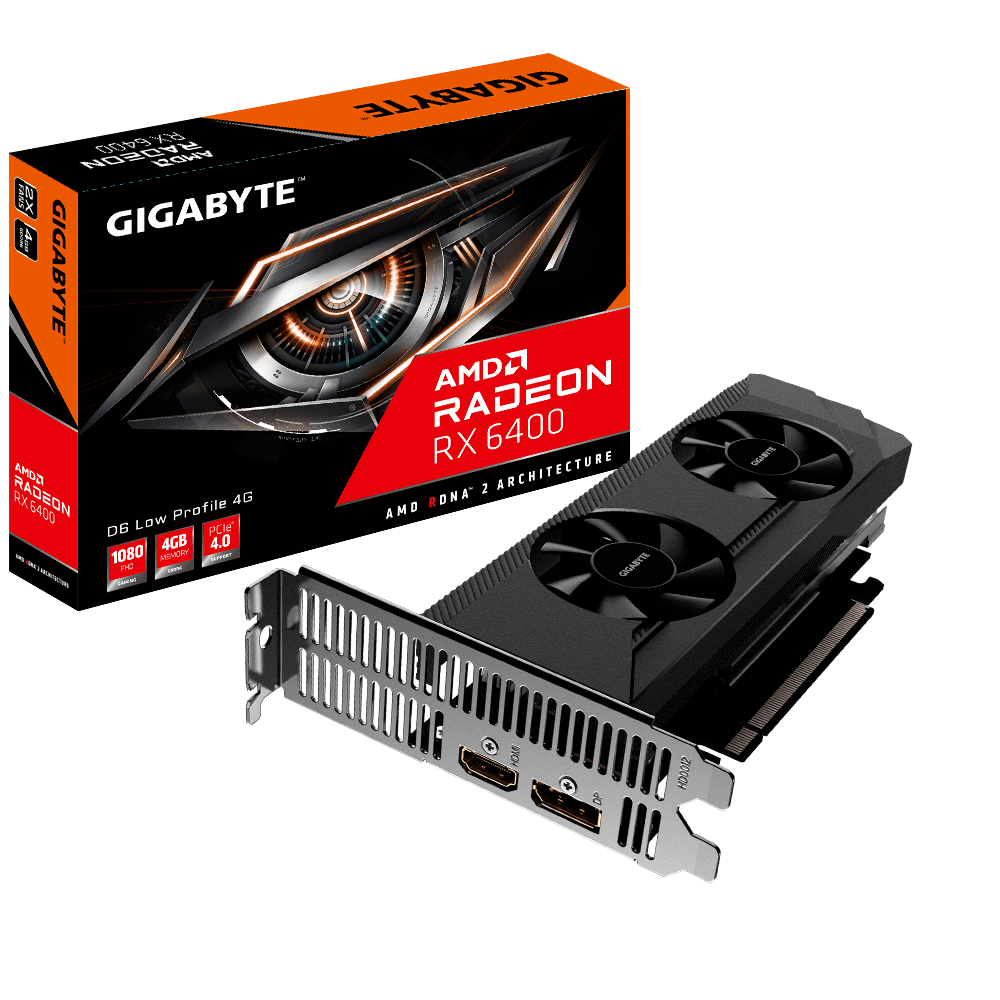 Radeon™ RX 6400 D6 LOW PROFILE 4G｜AORUS - GIGABYTE Global
