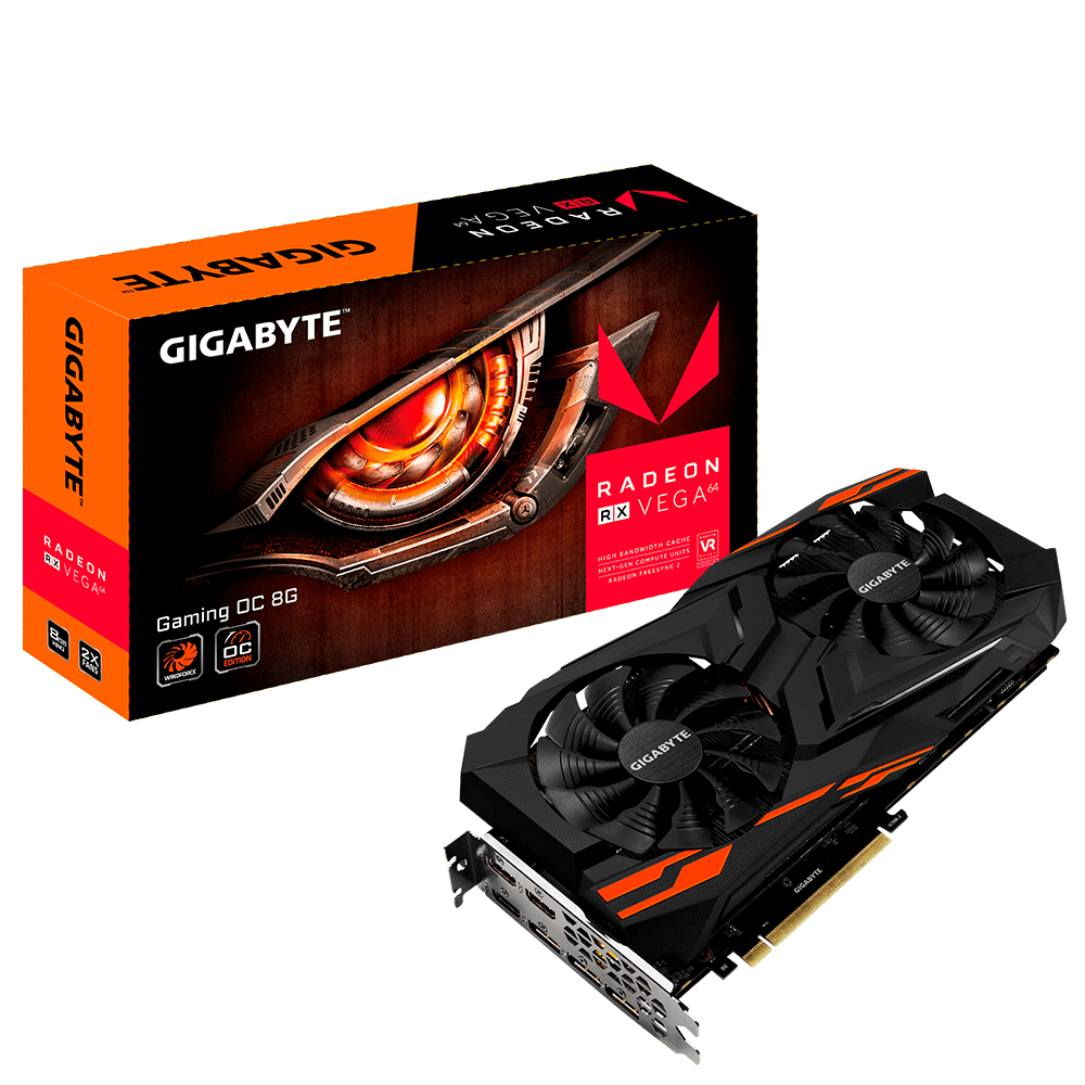 Radeon™ RX VEGA 64 GAMING OC 8G Support Graphics Card GIGABYTE Global