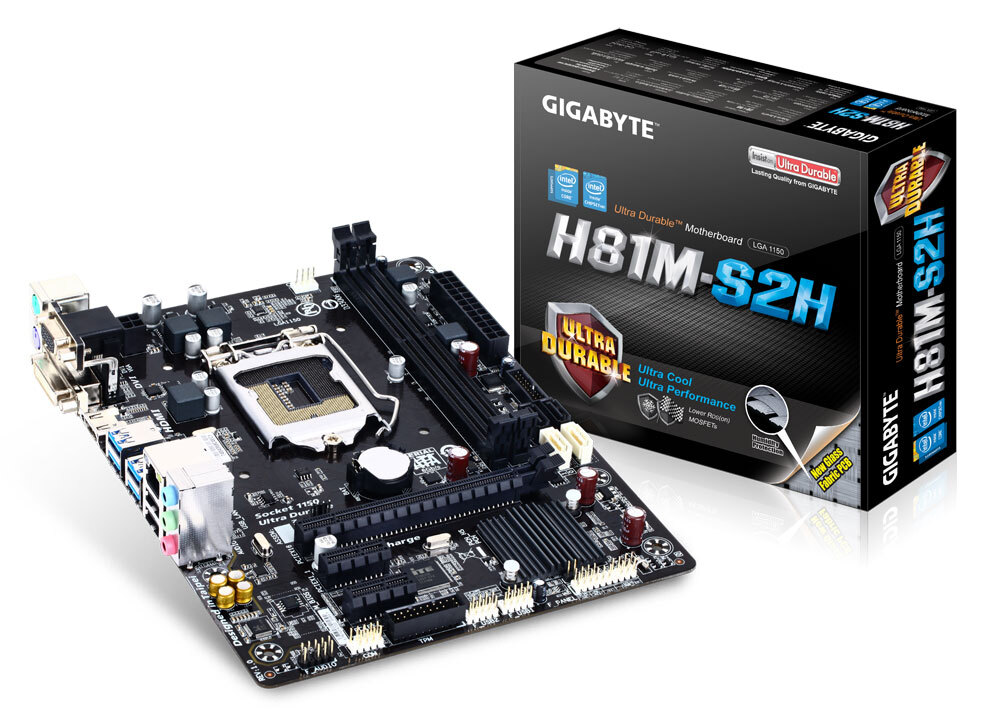 Gigabyte GAH81MS2H Socket 1150 Motherboard No BP Motherboards