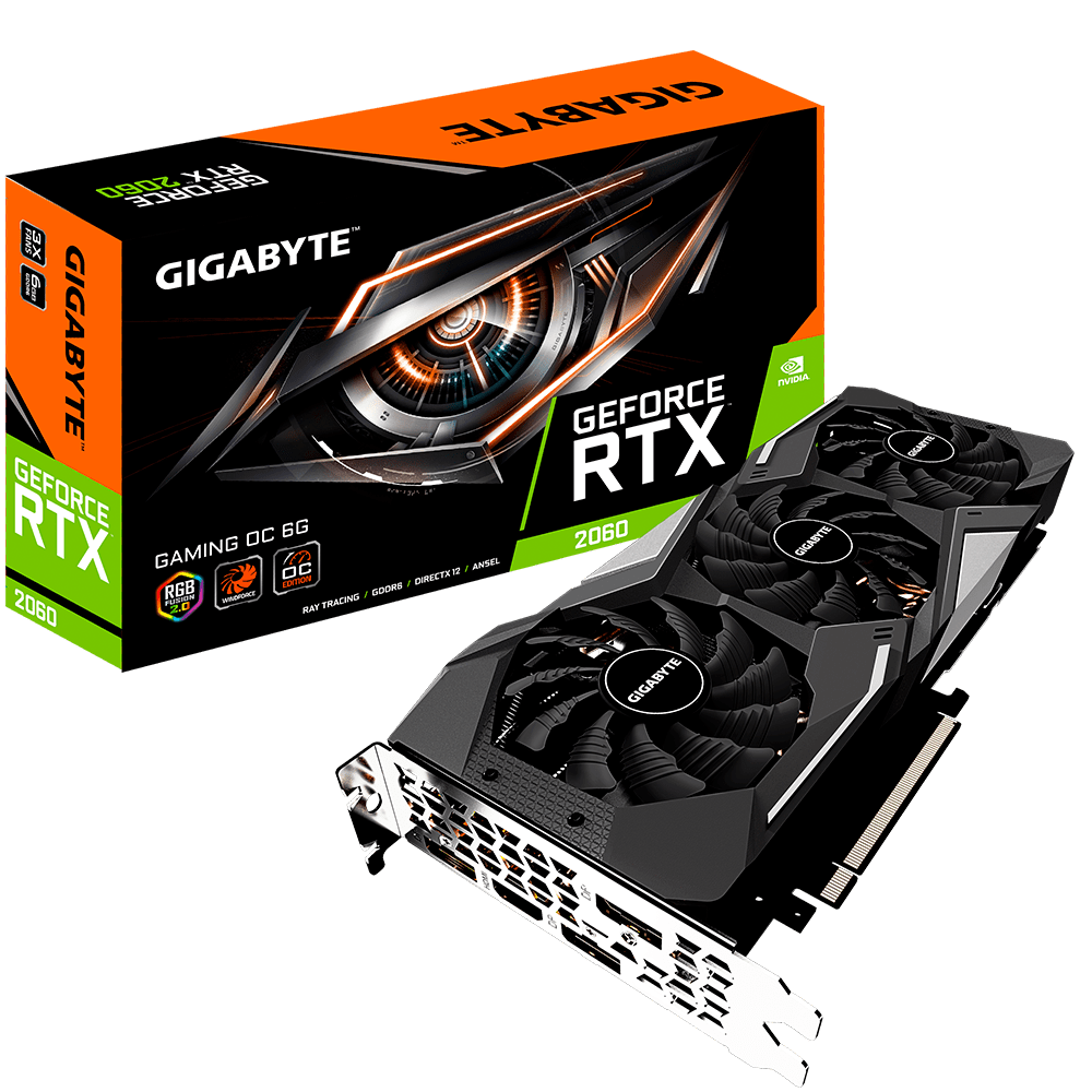 GeForce RTX™ 2060 GAMING OC 6G สเปคสินค้า กราฟิกการ์ด GIGABYTE Thailand