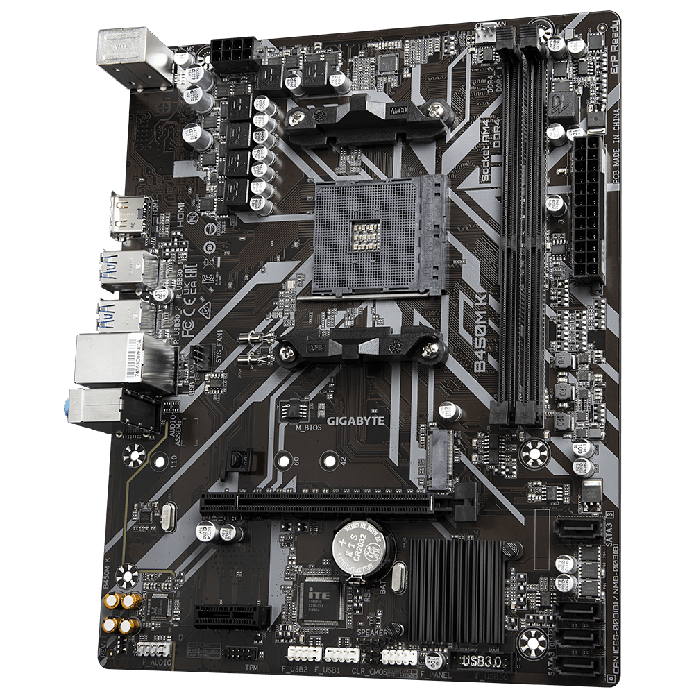 GIGABYTE B450M K Motherboard｜GIGABYTE