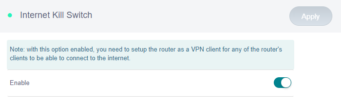 Internet Kill Switch - GL.iNet Router Docs 3