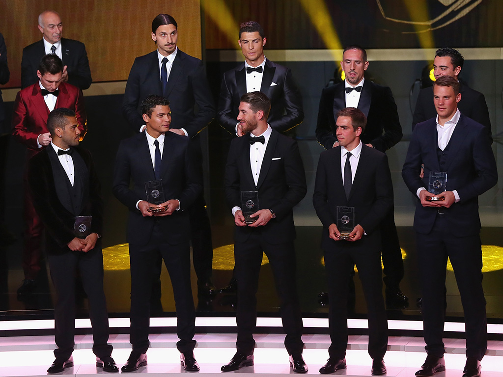 Ballon d'Or 2013 in pictures FIFPro World XI