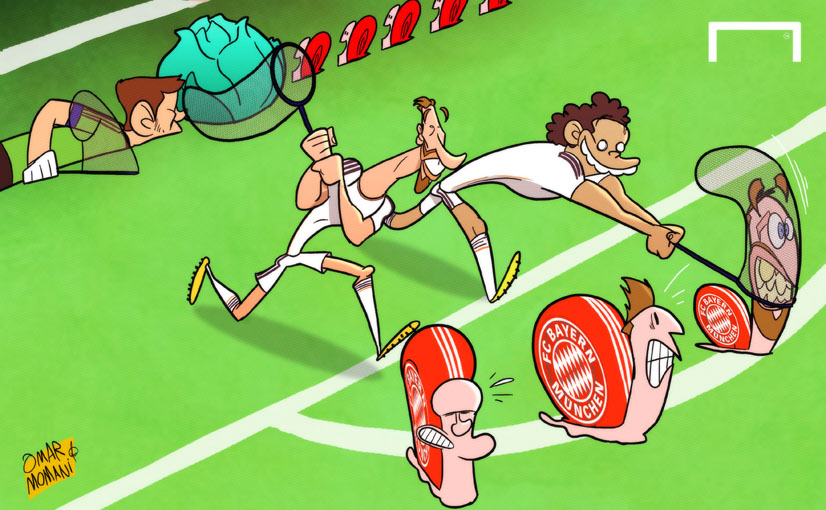 Der Cartoon des Tages April Schneckenjagd im Bernabeu