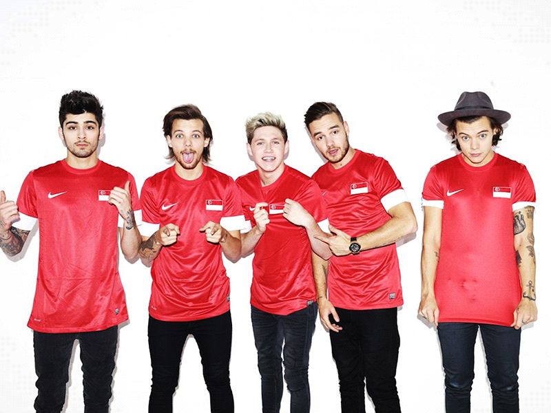 One Direction announce Singapore concert in Lions jersey