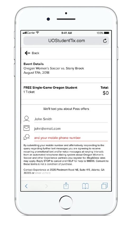 Student Tickets University of Oregon Athletics