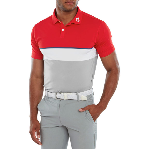 FootJoy Mens Colour Theory Lisle Polo Shirt