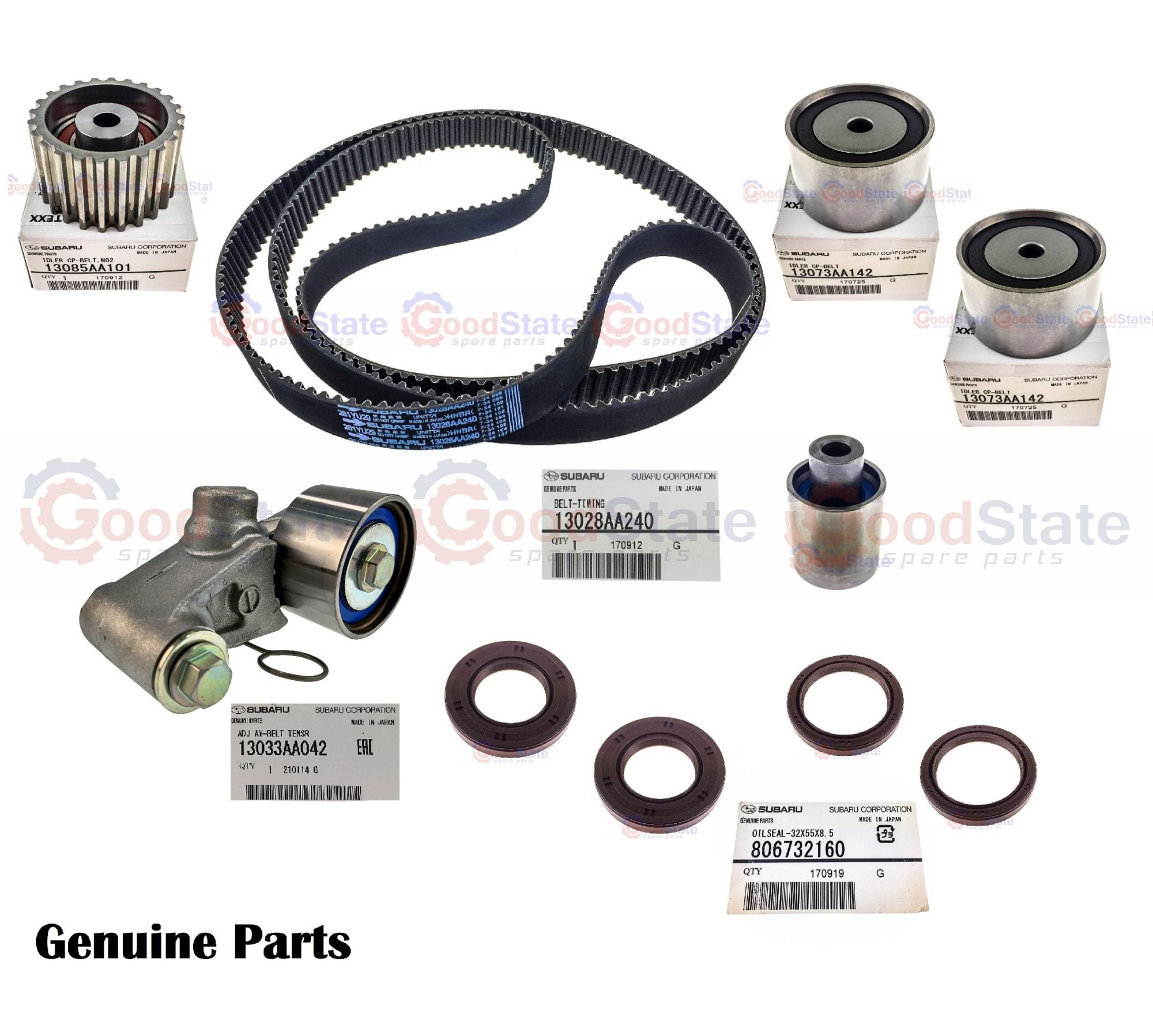 GENUINE Subaru Forester EJ255 EJ257 2.5L 0512 Timing Belt Kit