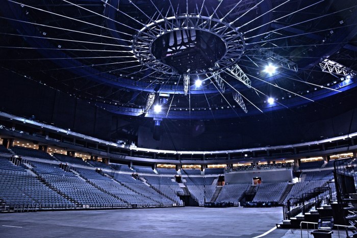 Where the heat used to play their home games crossword