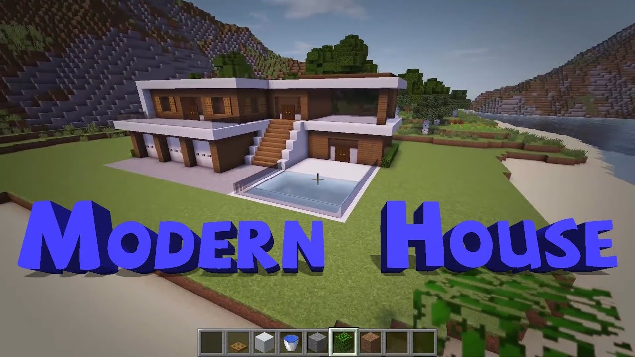 In Minecraft How To Make A Modern House Minecraft Land
