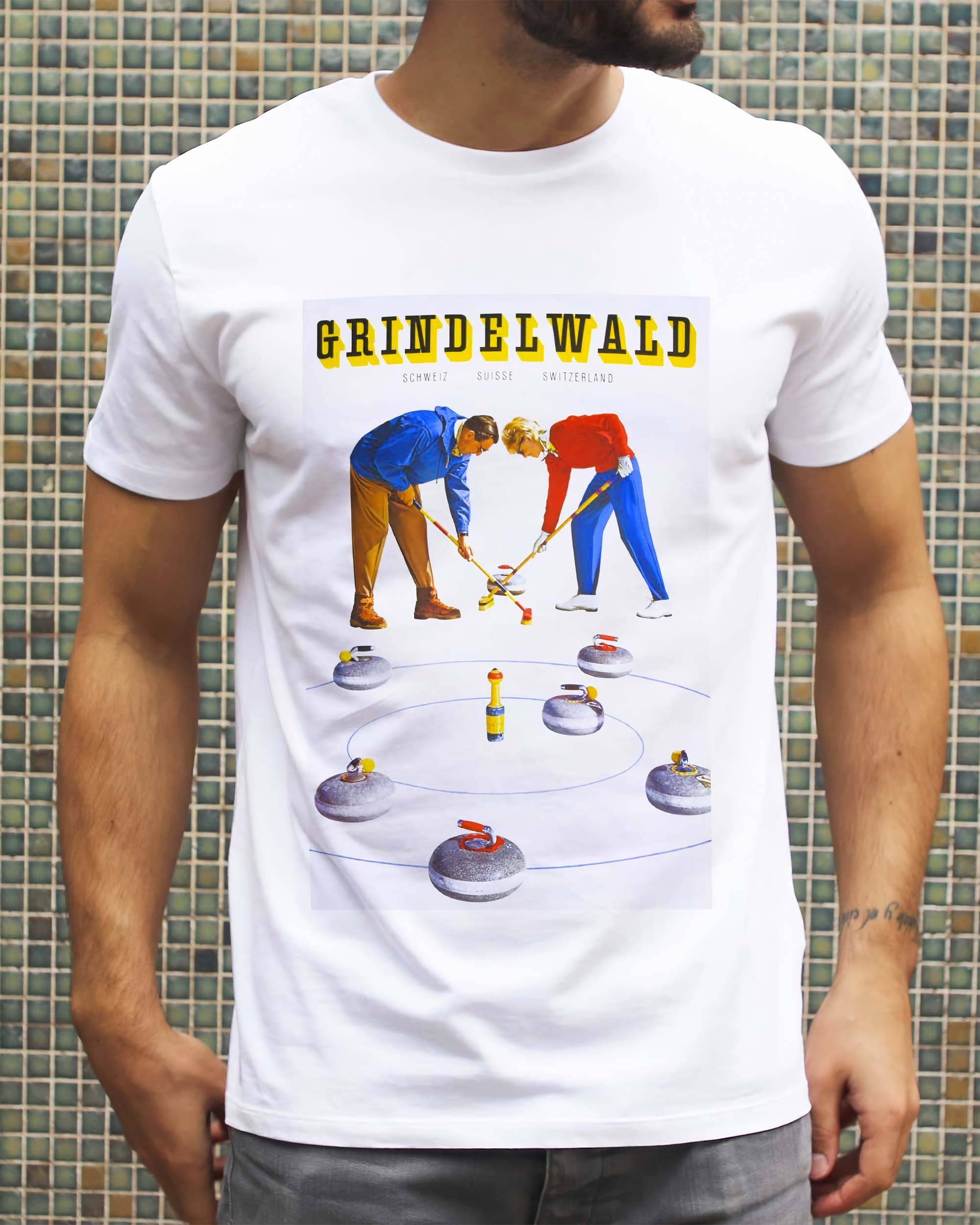 Tshirt Grindelwald Affiche Vintage Curling Grafitee