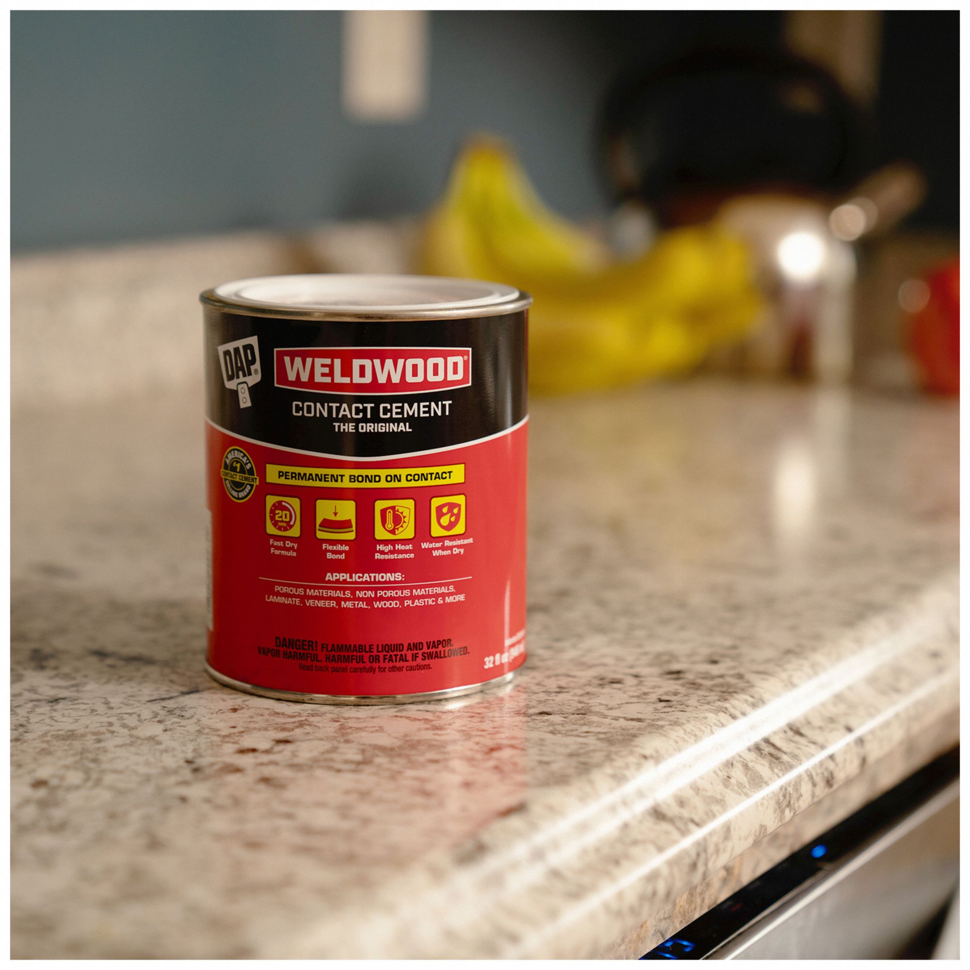 DAP Contact Cement Weldwood Original, Gen Purpose, 3 fl oz, Bottle