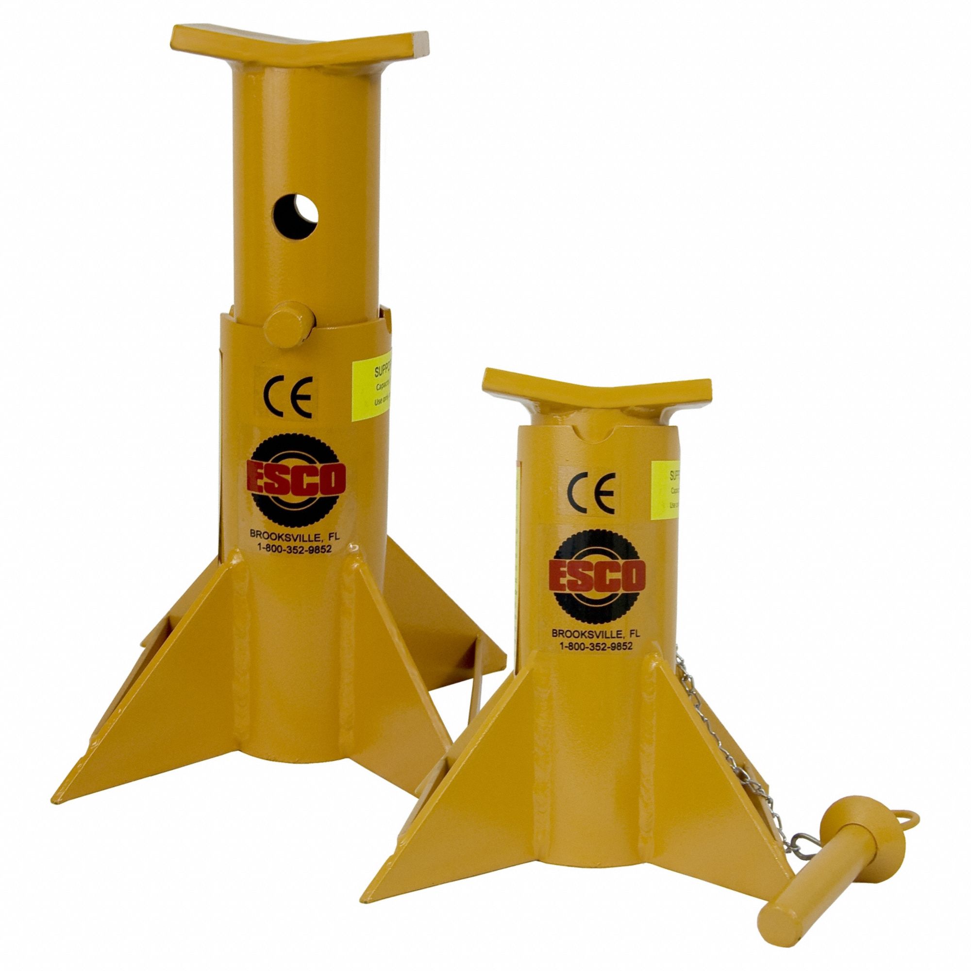 ESCO/EQUIPMENT SUPPLY CO, Manual, 13 ton Load Capacity, Jack Stands
