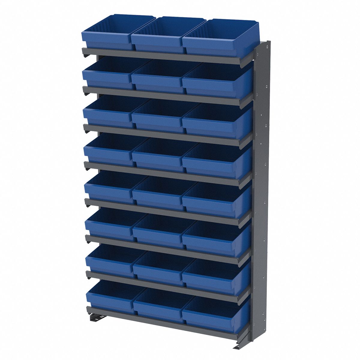 AKROMILS Drawer Bin 12 in Overall Lg, 11 1/8 in x 4 5/8 in, Blue
