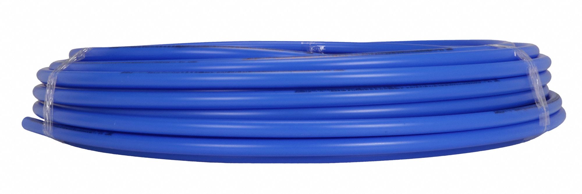GRAINGER APPROVED 300 ft Tubing, 1 1/8 in Outside Dia., 55/64 in Inside Dia., Blue 10A670