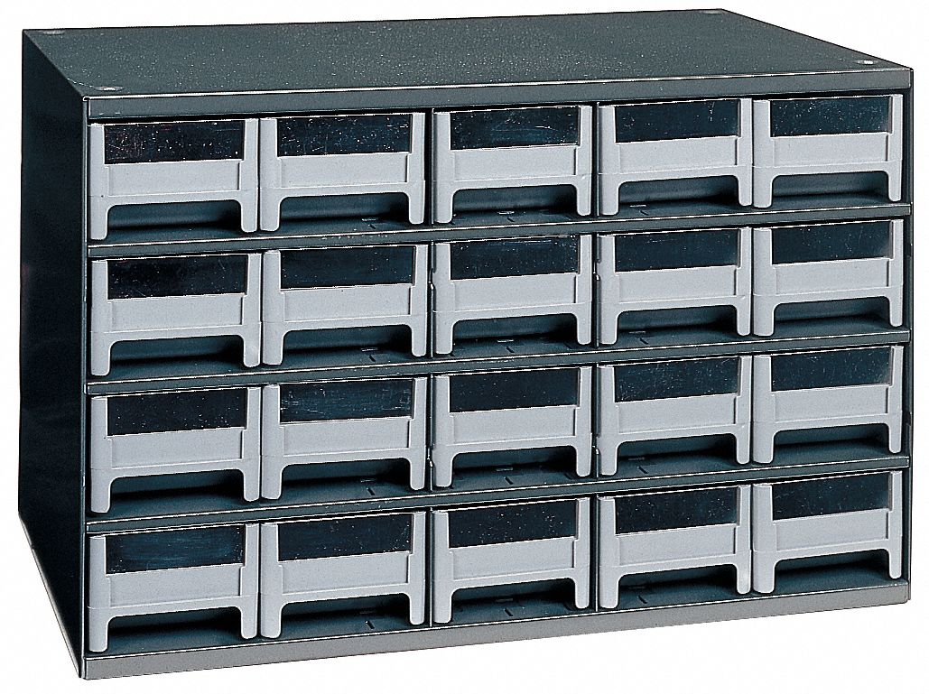 AKROMILS DRAWER POLYSTYRENE CLR 20 Sliding Bin AKM19320