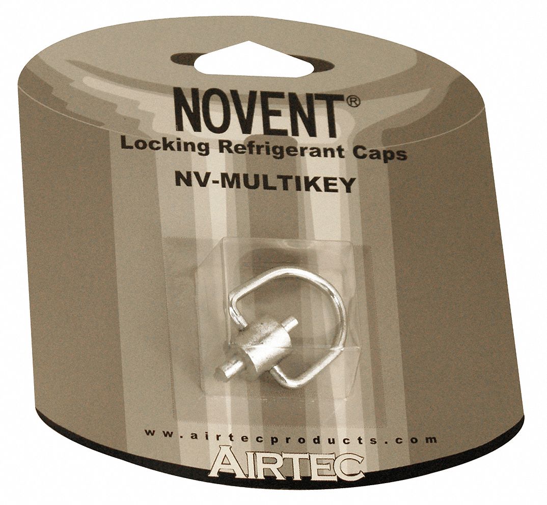 Universal Refrigerant Cap Lock MultiKey, 1 EA Grainger