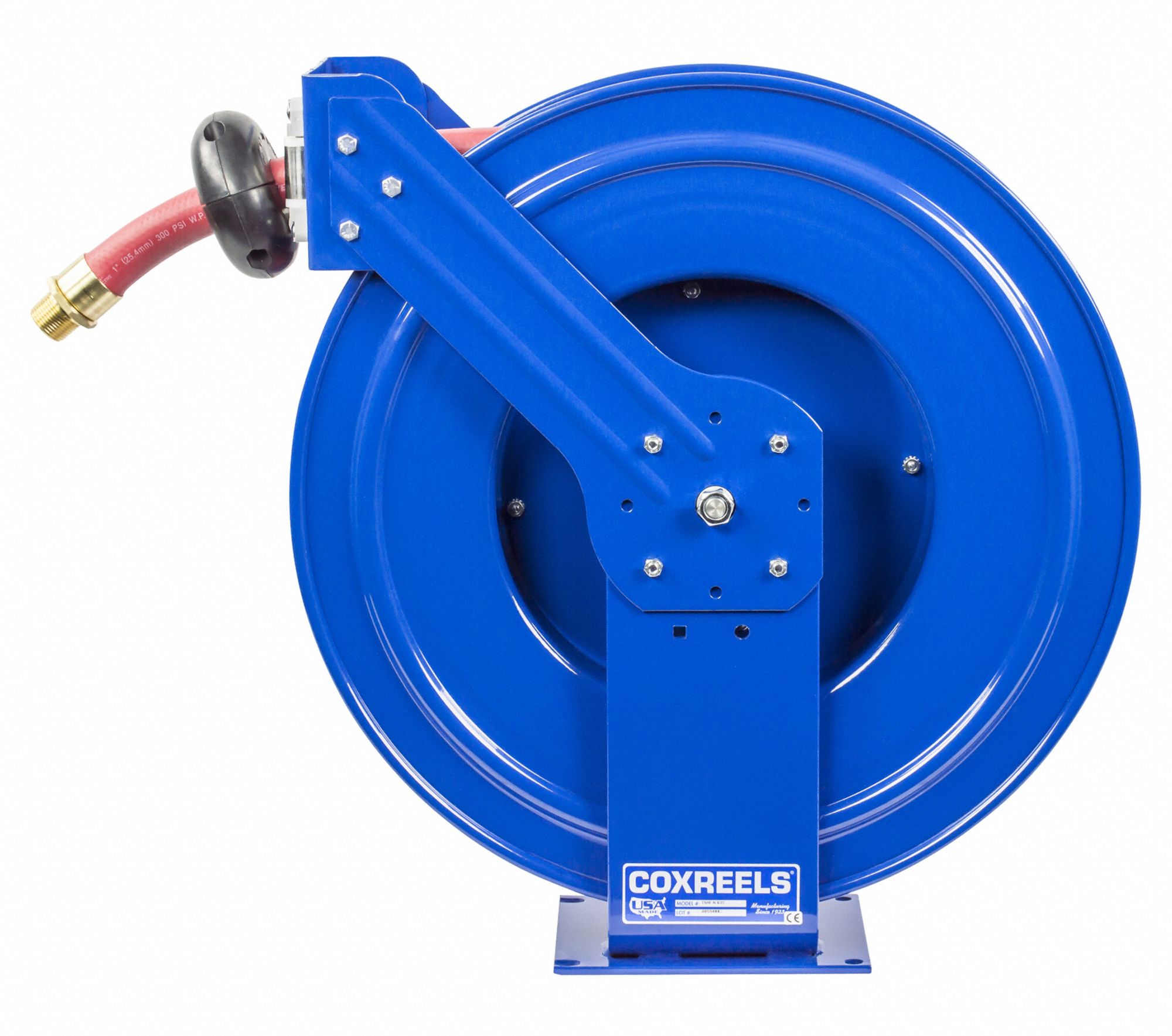 COXREELS Spring Return Hose Reel, Fuel, 300 psi, Hose Capacity 35 ft (1