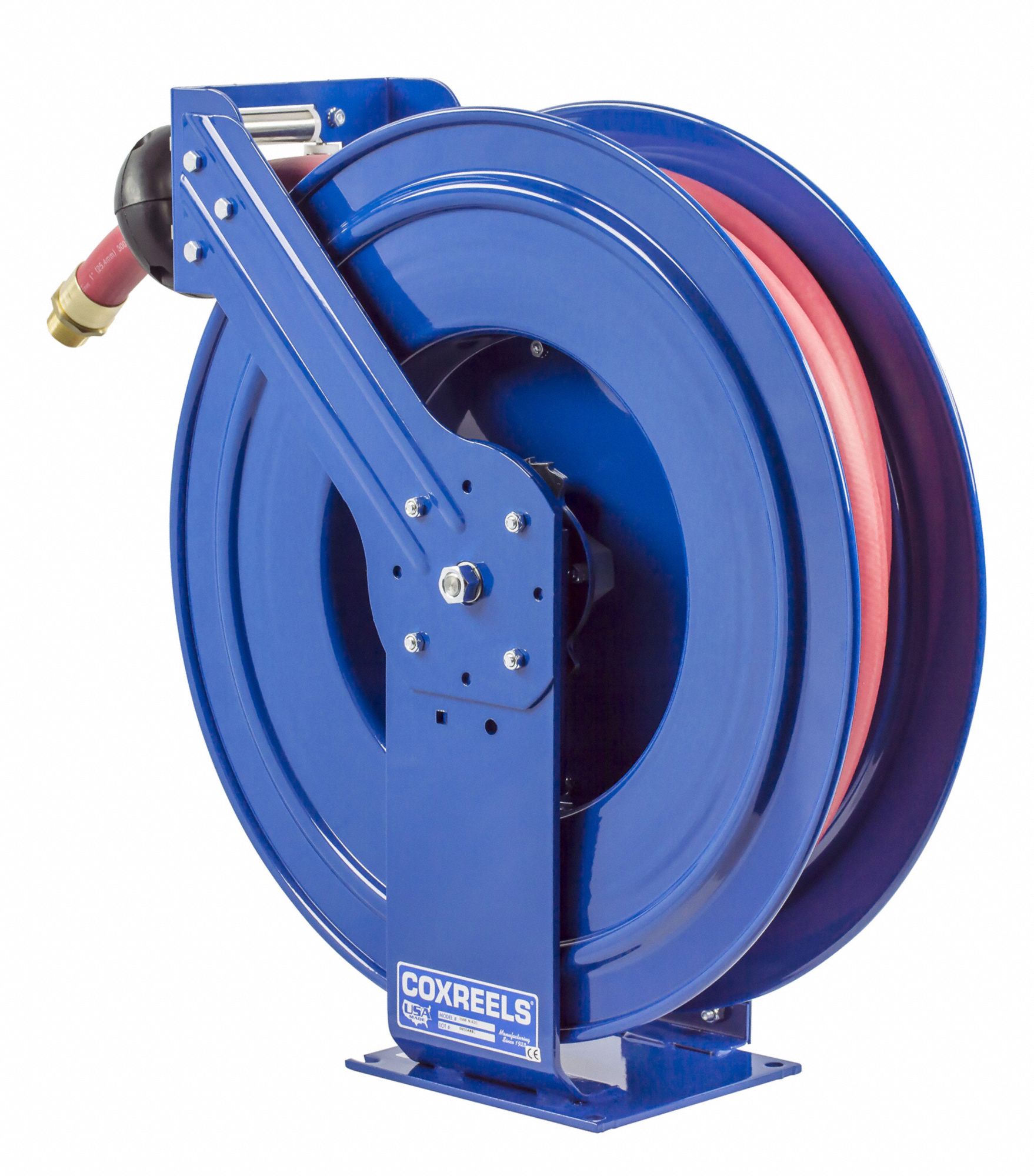 COXREELS Spring Return Hose Reel, Fuel, 300 psi, Hose Capacity 35 ft (1