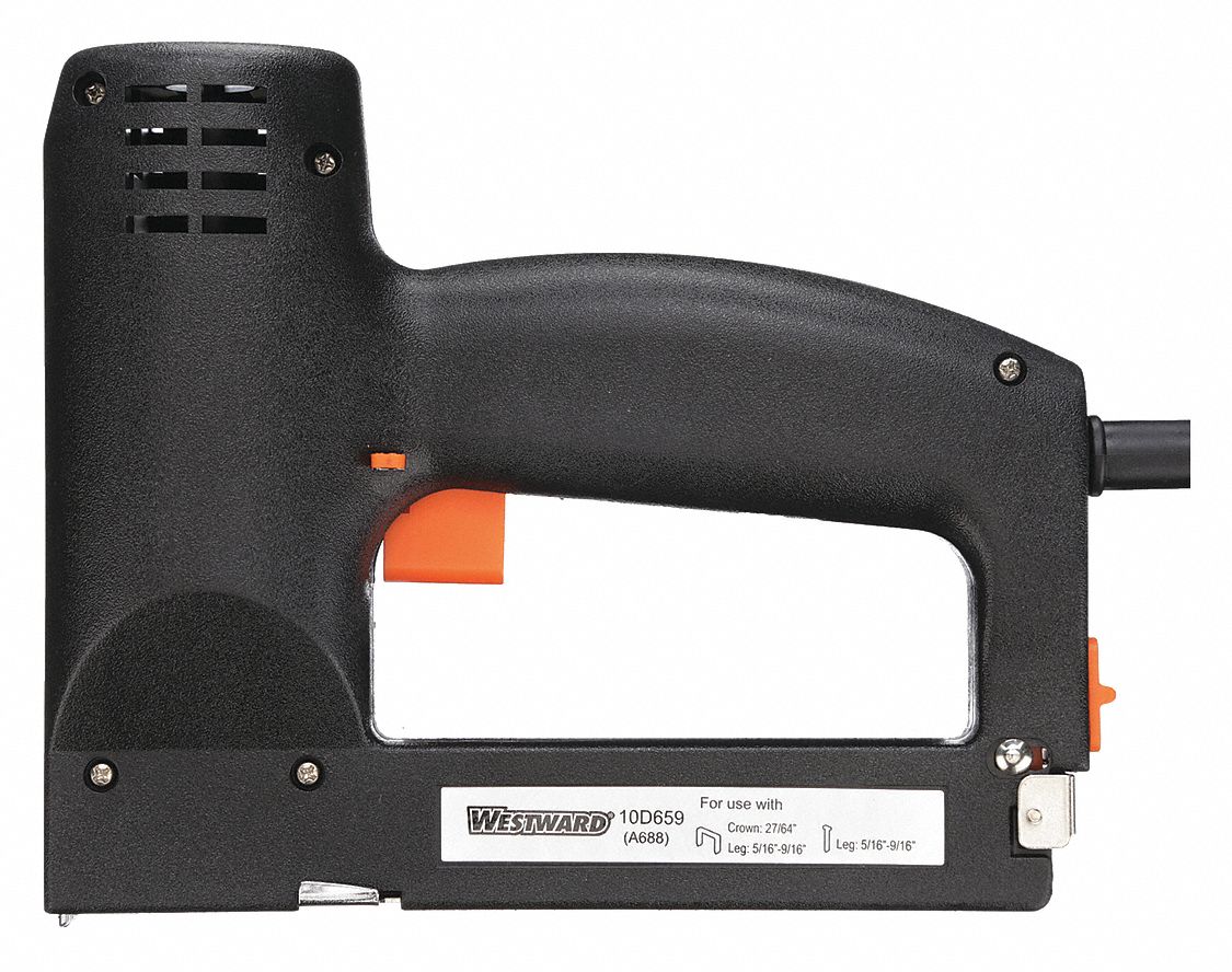 WESTWARD, Brad Nails/Flat Crown Staples For Fastener, 87 Staple Capacity, Staple/Nail Gun