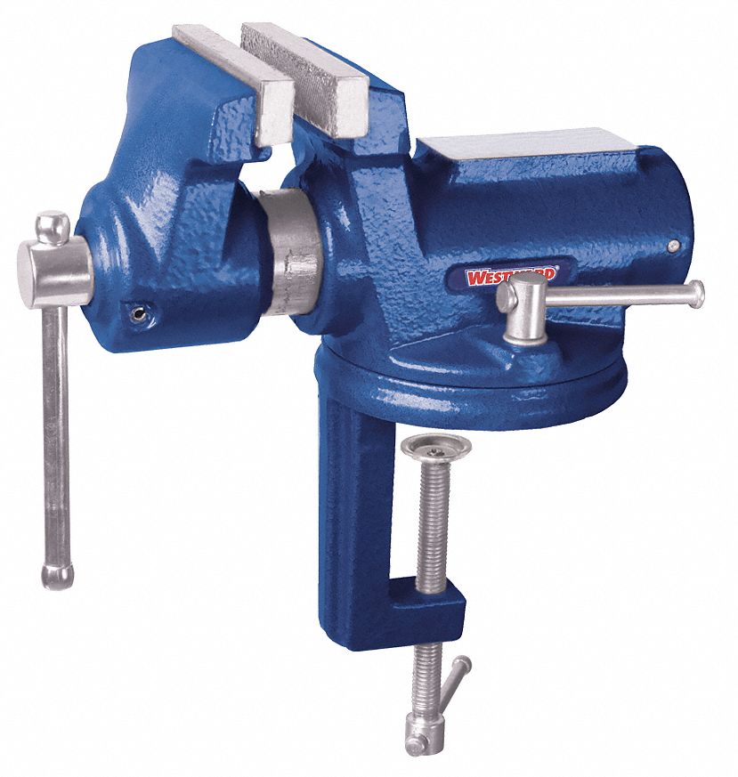Standard Duty Portable Vise, 2 1/2 in Jaw Width, 2 1/8 in Max. Opening