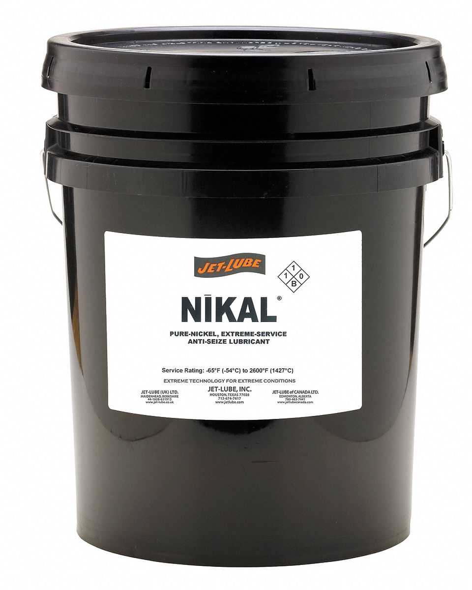 JETLUBE Nickel, AntiSeize Compound, 65°F, 2600°F, 8 lb., Pail