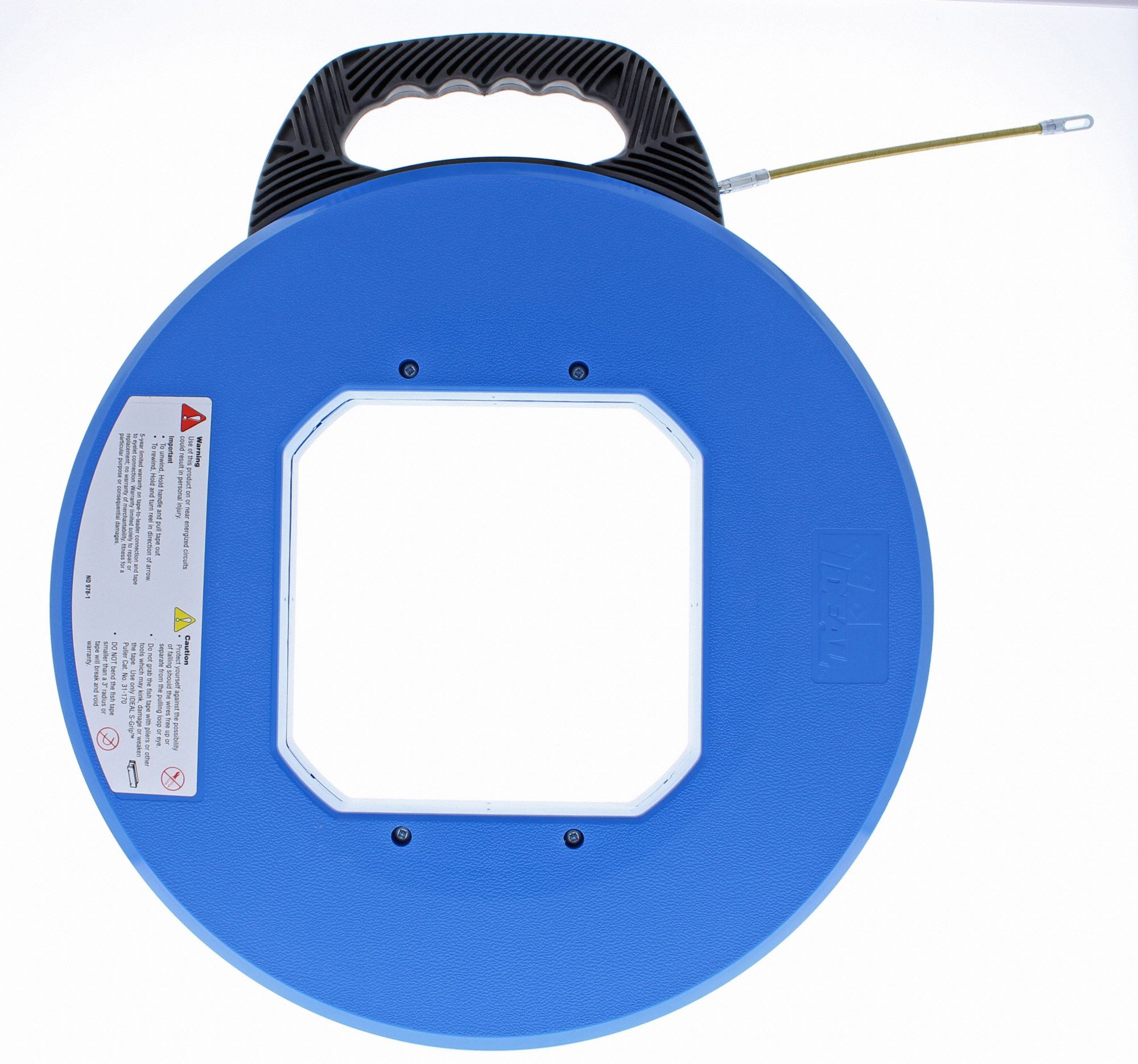 IDEAL 200 ft Fish Tape, Fiberglass, 3/16" Tape Size, Round Tape Profile 10F50531064 Grainger