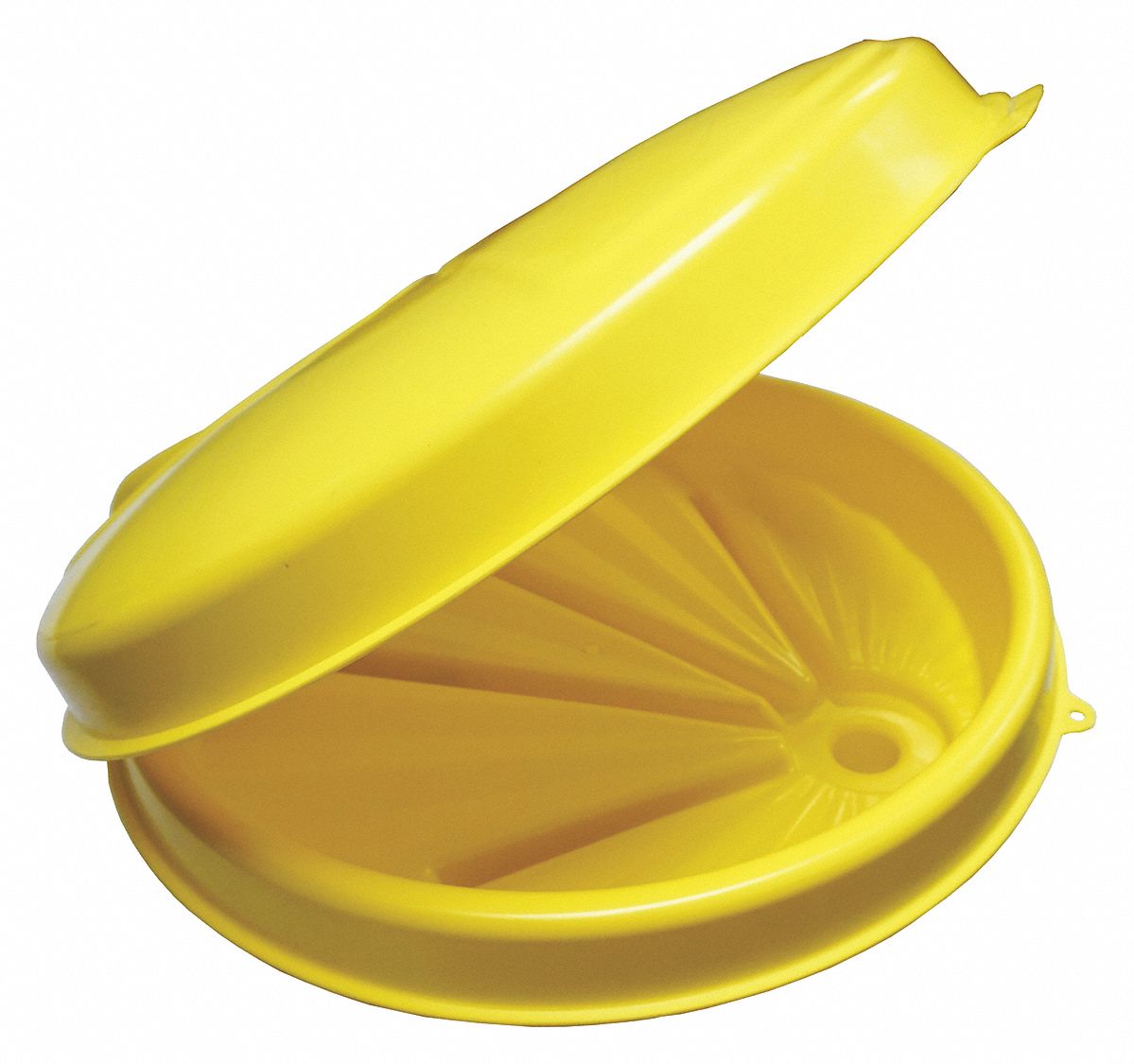 FUNNEL KING Drum Funnel Lockable, Yellow / Yellow, No Flame Arrester