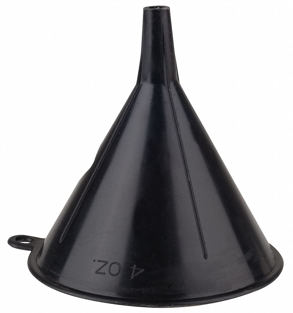 FUNNEL KING Funnel, Polypropylene, 4 oz Total Capacity, 3 in Height