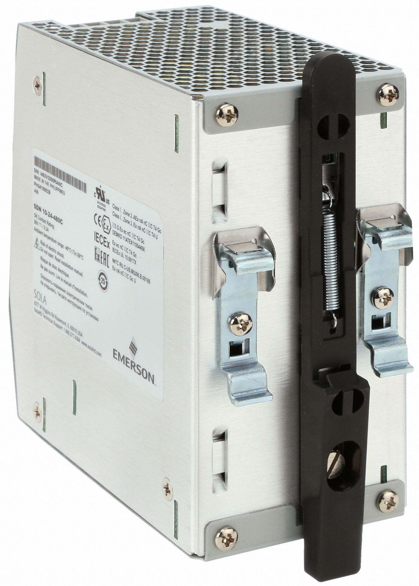 SOLA/HEVIDUTY DC Power Supply, Style Switching, Mounting DIN Rail