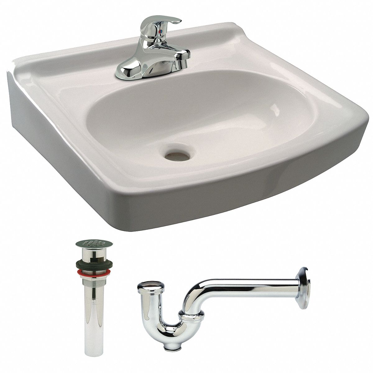 ZURN Zurn, Pedastal Sinks Series, 15 1/4 in x 10 3/4 in, Vitreous China
