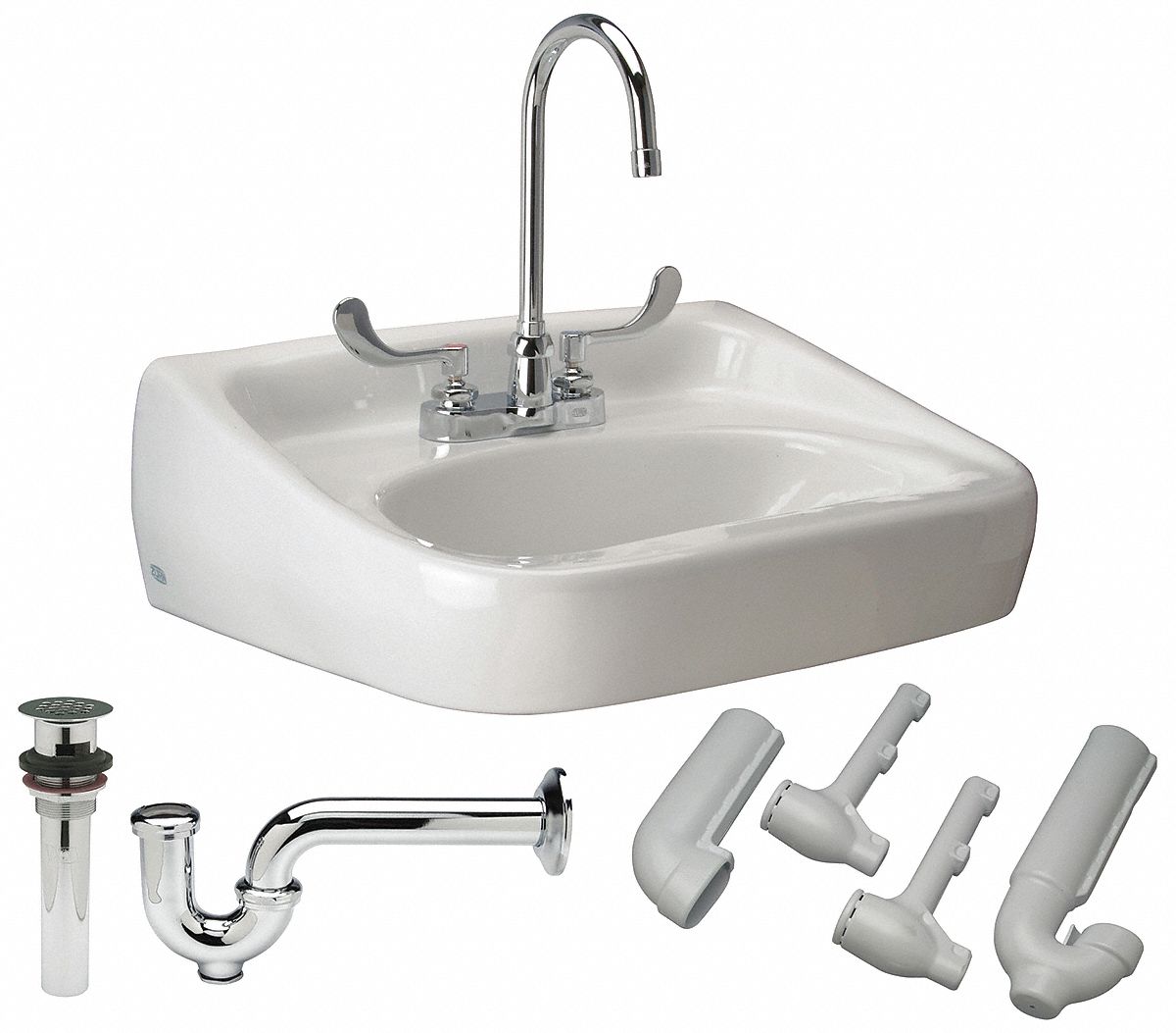 ZURN, Dual Manual Handle, Wristblade Faucet Handle, Bathroom Sink Kit