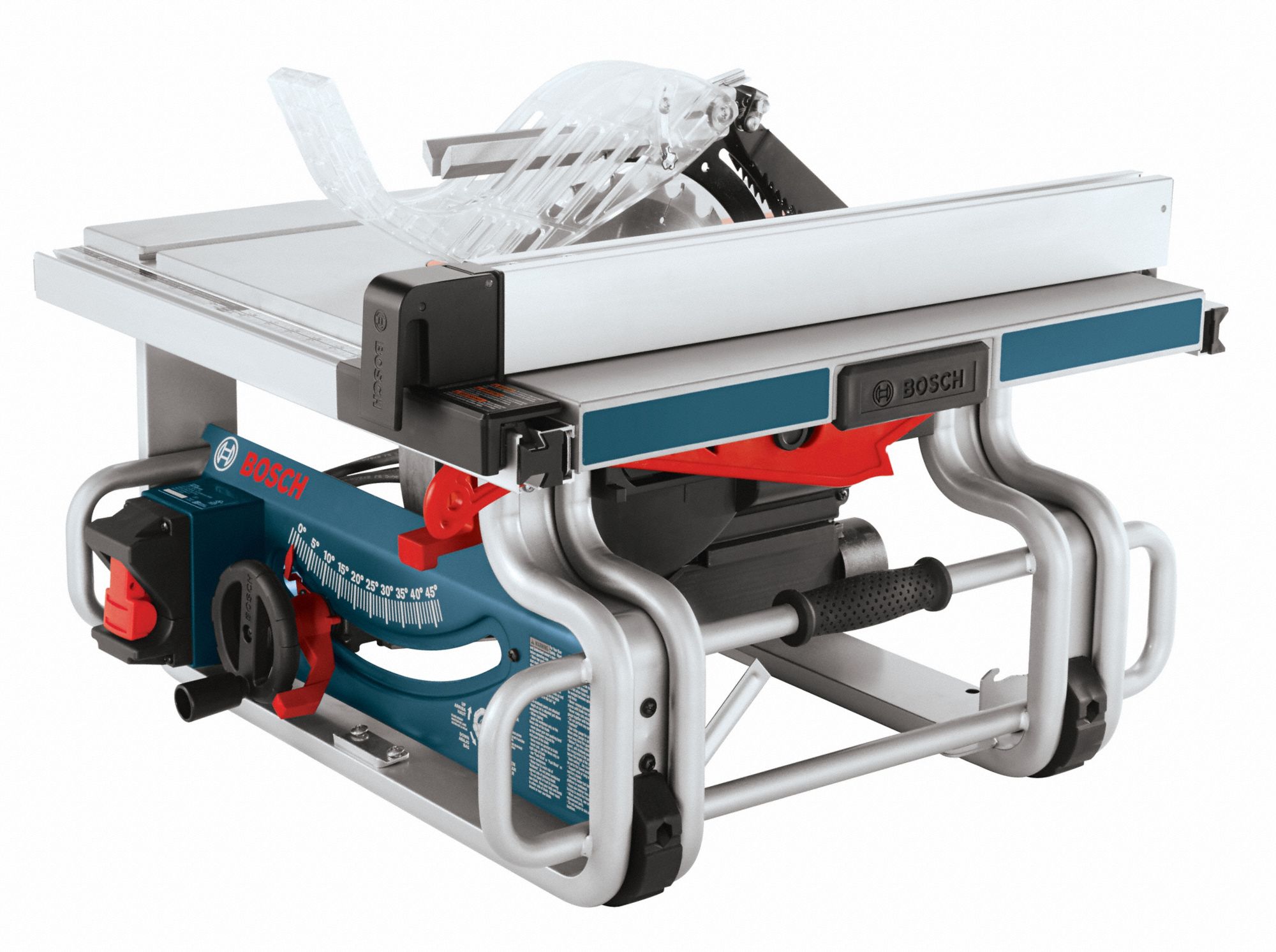 BOSCH Table Saw, Folding Stand Type, 10 in Blade Dia., 5/8 in Arbor