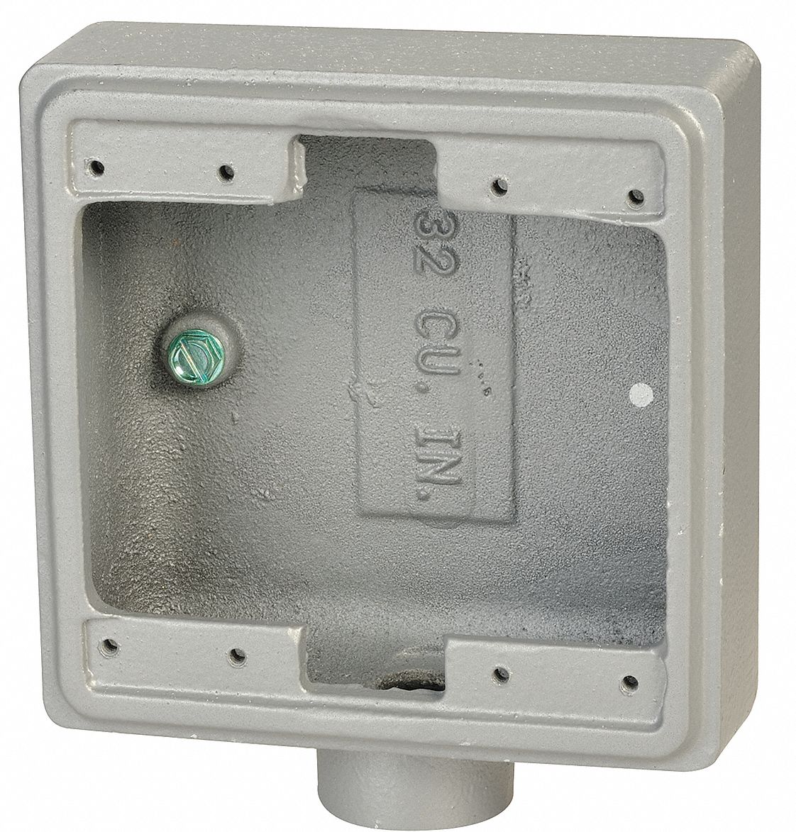 APPLETON ELECTRIC Weatherproof Electrical Box 2 Gangs, 3/4 in Hub Size