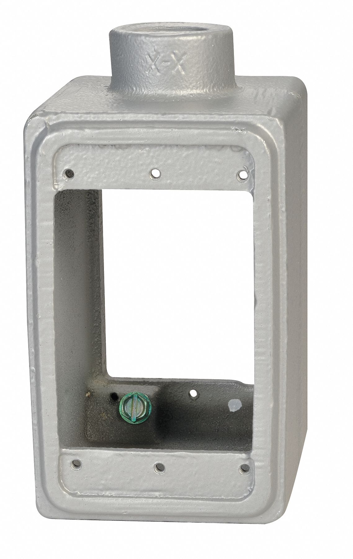 APPLETON ELECTRIC Weatherproof Electrical Box, 1Gang, 1Inlet, Malleable Iron 10L108FS1D50
